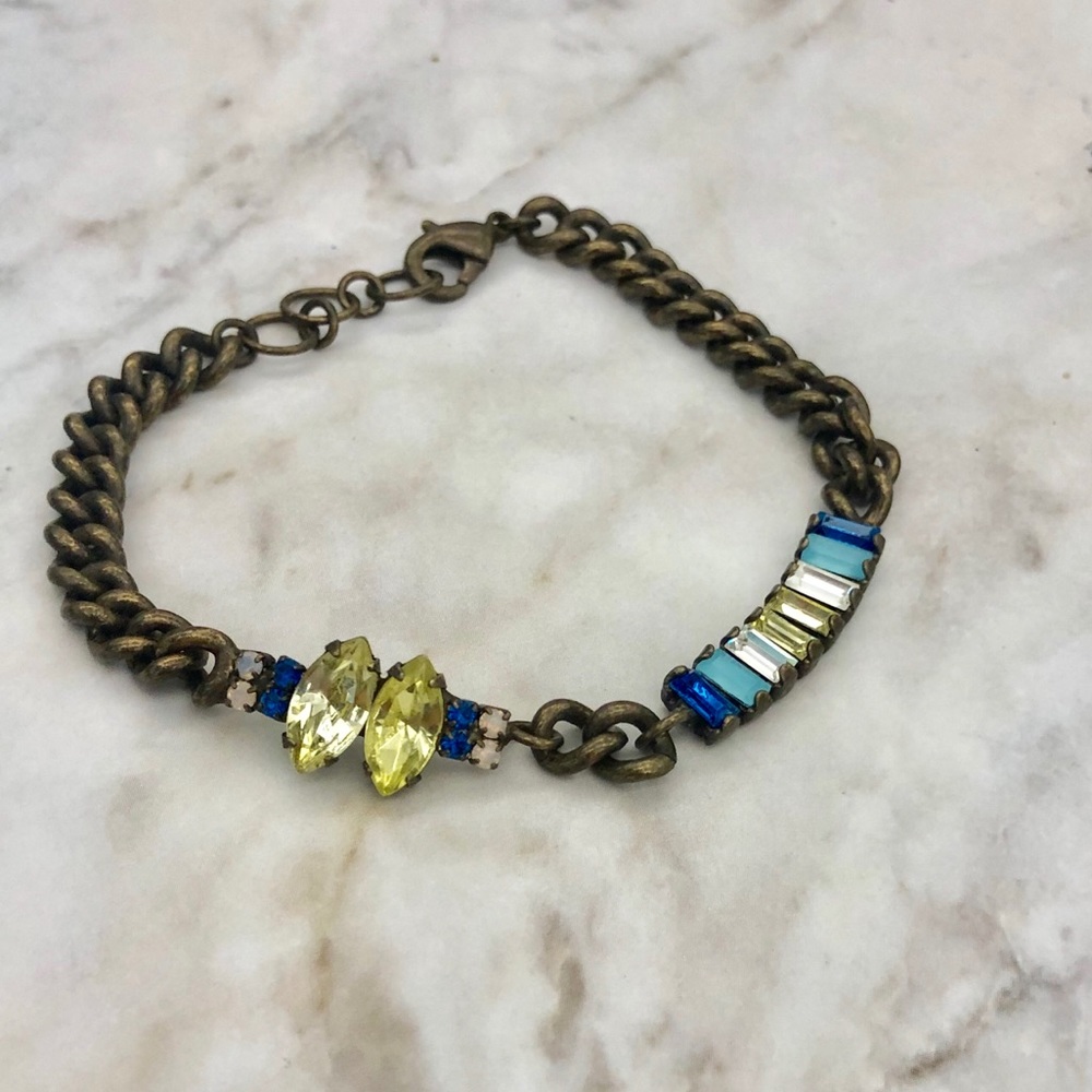 Chloe + Isabel Crystal Baguette Bracelet